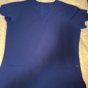 Jockey women’s large galaxy blue scrub top